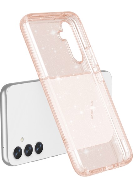 Samsung Galaxy A34 5g Işıltılı Parıltı Kasası Anti-Çizik Sert Pc Yumuşak Tpu Telefon Kapağı (Yurt Dışından)