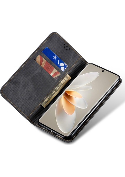 Samsung Galaxy A34 5g Telefon Kılıfı, Kot Bez Doku Deri Deri Cüzdan Stand Telefon Kapağı (Yurt Dışından) modelleri
