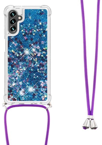 Samsung Galaxy A34 5g Sıvı Quicksand ve Şok Geçirmez Tpu Kapağı, Kordonlu (Yurt Dışından)