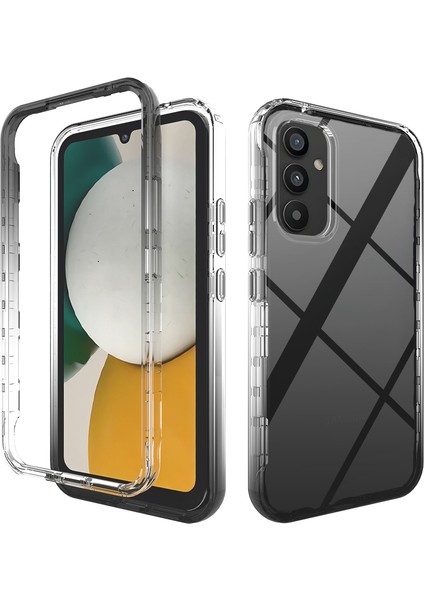 Samsung Galaxy A34 5g Şok Geçirmez Tpu Pc Vaka Gradyan Renk Anti-Çizelge Anti-Scratch Net Telefon Kapağı (Yurt Dışından)