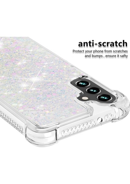 Samsung Galaxy A34 Telefon Kılıfı 5g Glitter Quicksand ve Akrik Akışı Net Vaka Yumuşak Tpu Anti-Drop Koruyucu Telefon Kapağı (Yurt Dışından) modelleri