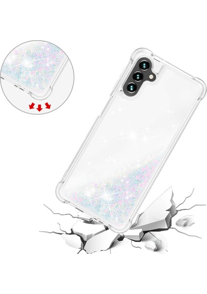 Samsung Galaxy A34 Telefon Kılıfı 5g Glitter Quicksand ve Akrik Akışı Net Vaka Yumuşak Tpu Anti-Drop Koruyucu Telefon Kapağı (Yurt Dışından) fırsatları