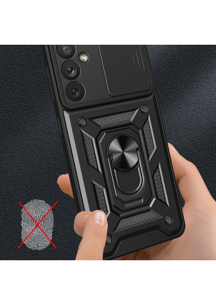 Samsung Galaxy A34 5g Şok Geçirmez Tpu+Pc Kasası Rıng Slide Slayt Kamera Koruma Koruyucu Anti-Çizgi Arka Kapak (Yurt Dışından) indirimleri