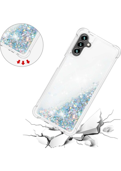 Samsung Galaxy A34 Telefon Kılıfı 5g Glitter Quicksand ve Akrik Akışı Net Vaka Yumuşak Tpu Anti-Drop Koruyucu Telefon Kapağı (Yurt Dışından)