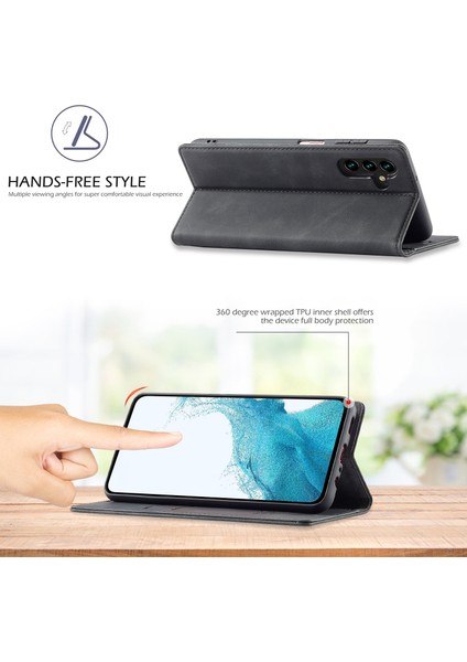 Samsung Galaxy A34 5g Koruyucu Cep Telefonu Kapağı Pu Deri Deri Folio Cüzdan Stand Manyetik Emilim Telefon Kılıfı (Yurt Dışından) fiyatları