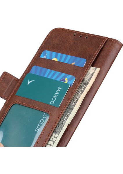Samsung Galaxy A34 5g Telefon Koruma Kapağı Manyetik Cüzdan Katlanabilir Stand Anti-Çizelge Kılavuzu Doku Pu Deri Kılıf (Yurt Dışından)