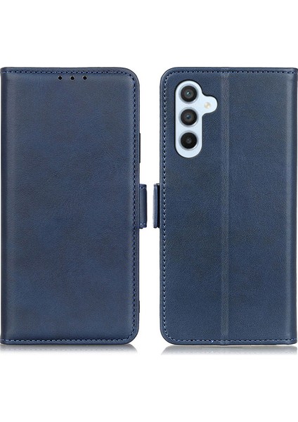 Samsung Galaxy A34 5g Telefon Koruma Kapağı Manyetik Cüzdan Katlanabilir Stand Anti-Çizelge Kılavuzu Doku Pu Deri Kılıf (Yurt Dışından)
