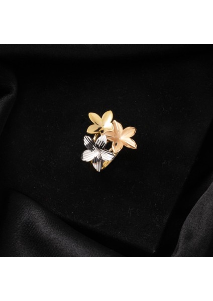 14 Ayar Altın Yaşam Çiçeği Yüzük fırsatları