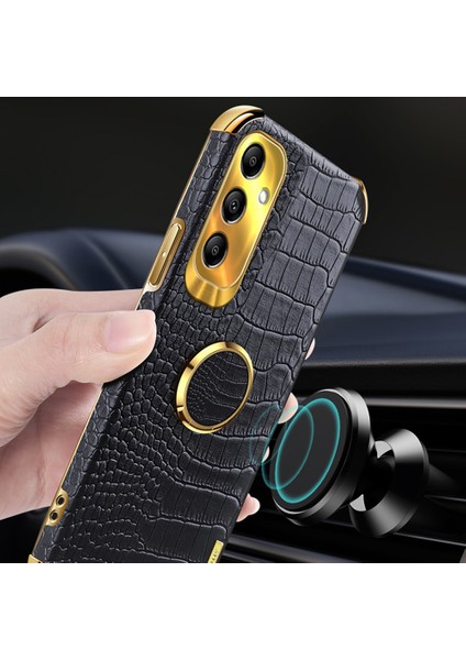 Samsung Galaxy A14 4g / 5g Kickstand Telefon Kılıfı, 6d Elektroplump Pu Deri Kaplamalı Tpu Timsah Doku Arka Kapak (Yurt Dışından) fırsatları