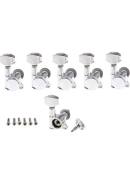 6x Gitar String Tuning Pegs Halk Gitarları Için Kilitleme Gitar Yerine Doğru (Yurt Dışından)