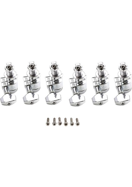 6x Gitar String Tuning Pegs Halk Gitarları Için Kilitleme Gitar Yerine Doğru (Yurt Dışından)