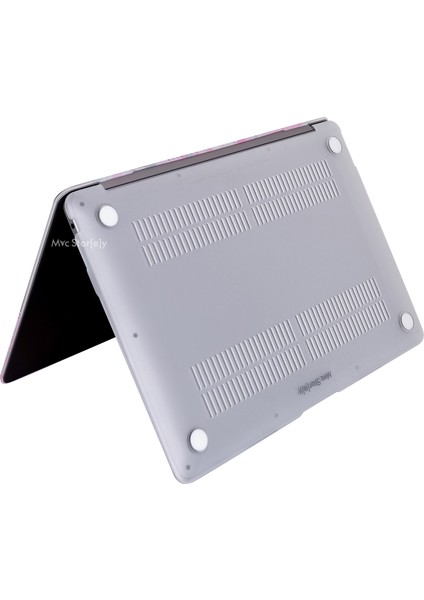 Macbook Air M1 Kılıf 13inç A1932 A2179 A2337 ile Uyumlu Kristal Flower07NL