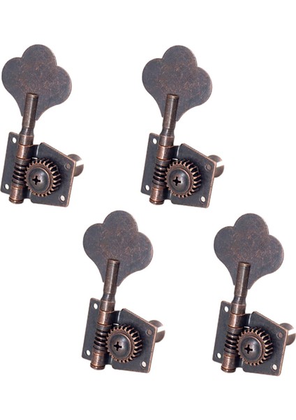 4x Bas Tuner Tuning Pegs Elektro Gitar Bas Gitar Halk Guitars 4r Kırmızı Bronz (Yurt Dışından)