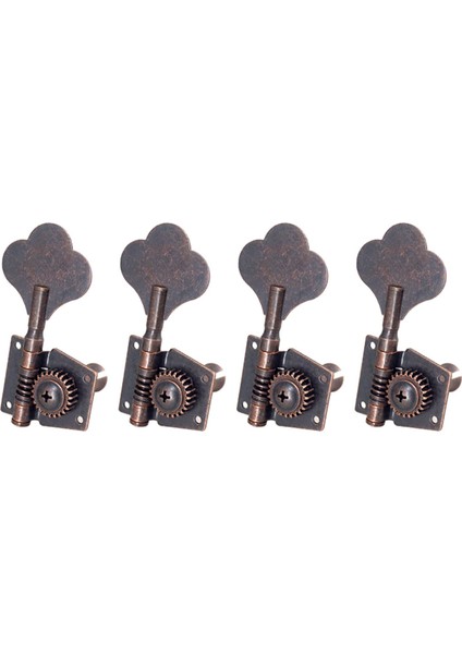 4x Bas Tuner Tuning Pegs Elektro Gitar Bas Gitar Halk Guitars 4r Kırmızı Bronz (Yurt Dışından)