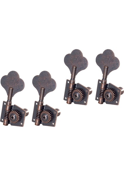 4x Bas Tuner Tuning Pegs Elektro Gitar Bas Gitar Halk Guitars 4r Kırmızı Bronz (Yurt Dışından)