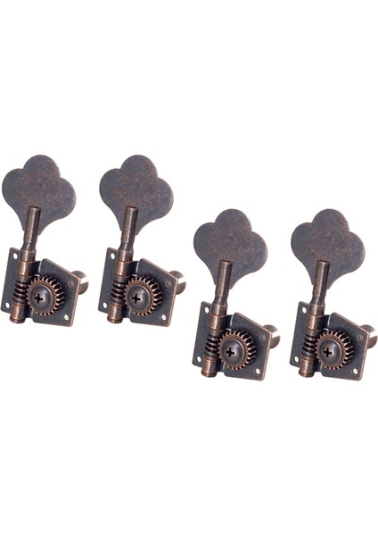 4x Bas Tuner Tuning Pegs Elektro Gitar Bas Gitar Halk Guitars 4r Kırmızı Bronz (Yurt Dışından)