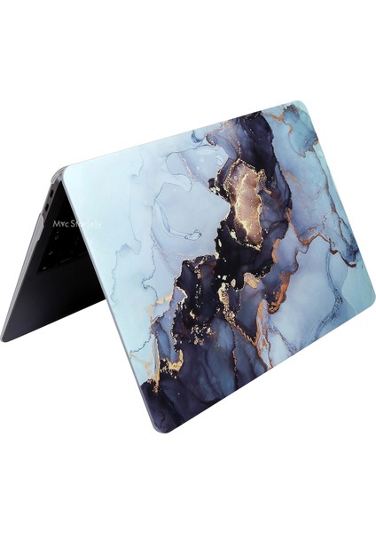 Macbook Air M1 Kılıf 13inç A1932 A2179 A2337 ile Uyumlu Marble14NL