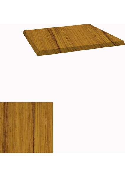 Werzalit Masa Tablası 70X70 - Real Teak