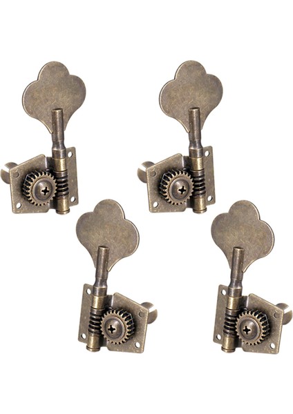 4x Bas Tuner Tuning Pegs Elektro Gitar Bas Gitar Halk Gitarları 2L2R Bronz (Yurt Dışından)