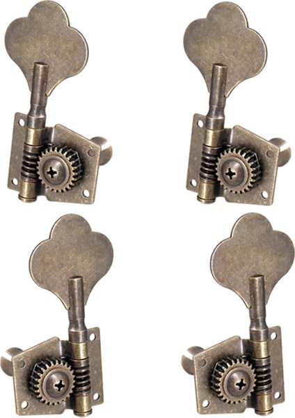 4x Bas Tuner Tuning Pegs Elektro Gitar Bas Gitar Halk Gitarları 2L2R Bronz (Yurt Dışından)