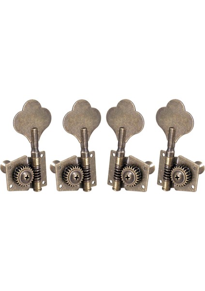 4x Bas Tuner Tuning Pegs Elektro Gitar Bas Gitar Halk Gitarları 2L2R Bronz (Yurt Dışından)