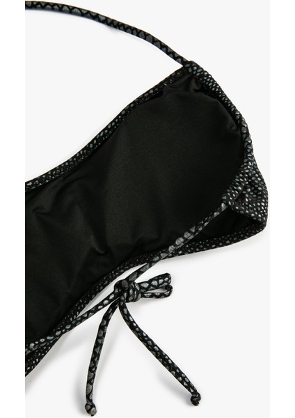 Halter Yaka Bikini Üstü Jakarlı Baskılı fiyatları