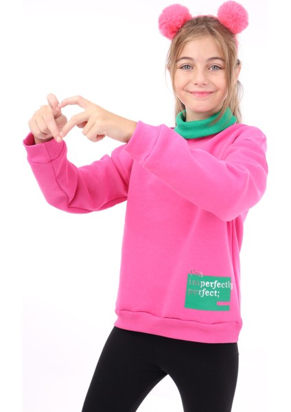 Toontoy Kız Çocuk Baskılı Sweatshirt