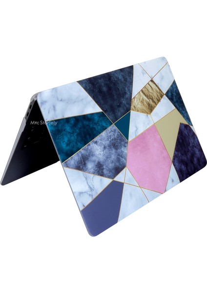Macbook Pro Kılıf 13 inç M1-M2 A1706-08 A1989 A2159 A2251 A2289 A2338 ile Uyumlu Marble14NL