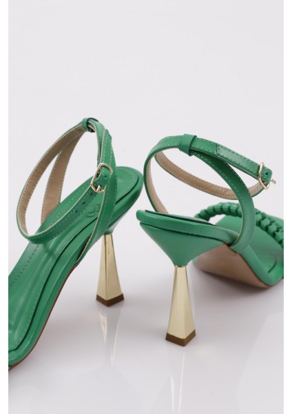 406 Kadın Bilekten Bağlama Topuklu Ayakkabı modelleri