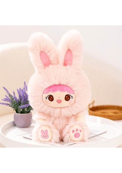 Tavşan Bebek Peluş Oyuncak Sevimli Uzun Saçlı Tavşan Bebek Basın Yatak Bebek Doğum Günü Hediyesi (Yurt Dışından) fiyatları