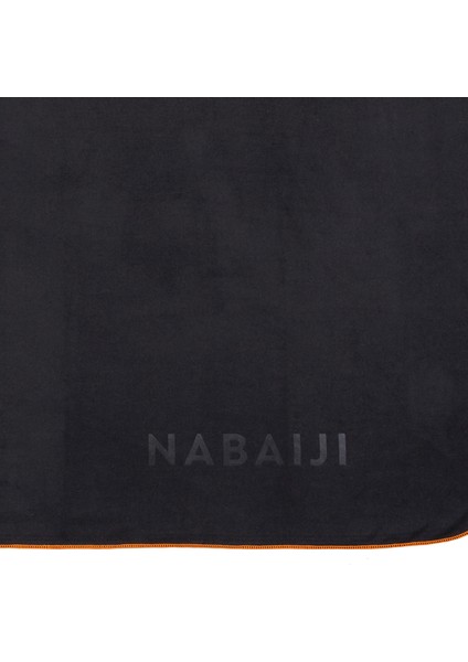 Nabaiji Mikrofiber Havlu - L - Koyu Gri - 80 X 130 Cm