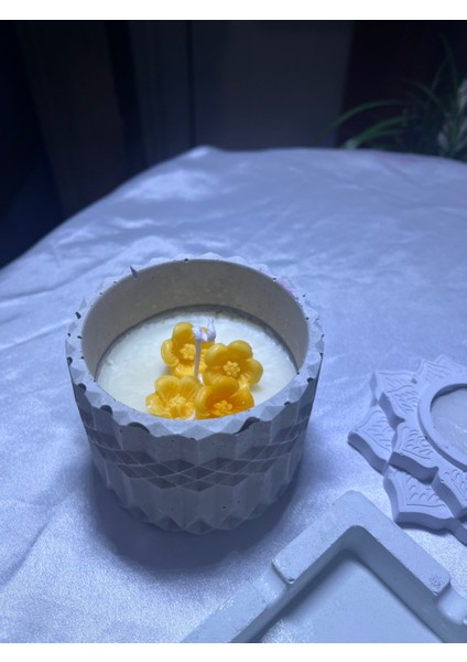Dekoratif Kül Tablası Saksıda Mum modelleri