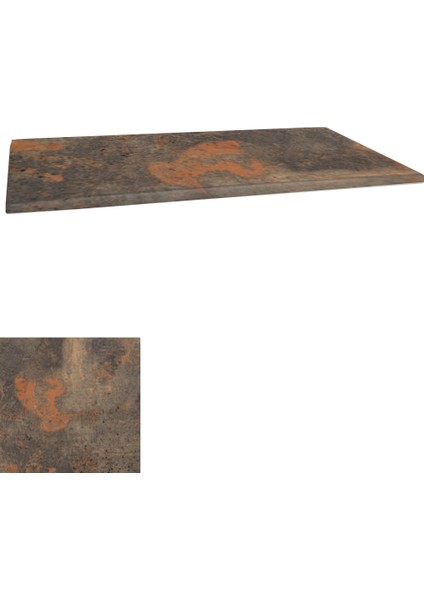 Werzalit Masa Tablası 70X120 - Metalic Oxid 1