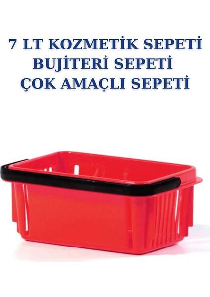 5 Adet 7 Litre Kozmetik Sepeti Bijuteri Sepeti Kırtasiye Sepeti Hırdavat Sepeti