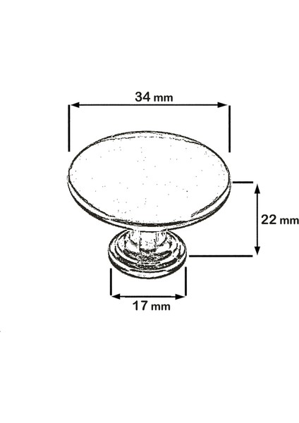 Erkul 282 Ayene Düğme Kulp Inox