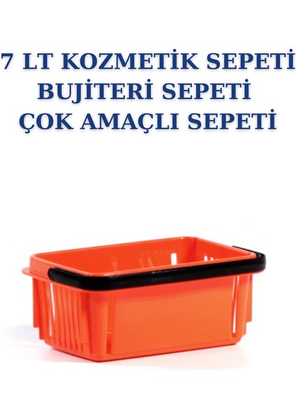 3 Adet 7 Litre Kozmetik Sepeti Bijuteri Sepeti Kırtasiye Sepeti Hırdavat Sepeti