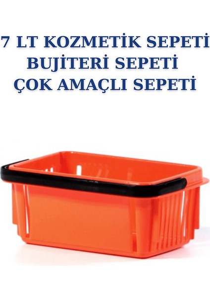 3 Adet 7 Litre Kozmetik Sepeti Bijuteri Sepeti Kırtasiye Sepeti Hırdavat Sepeti