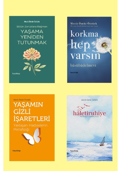 Mecit Ömür Öztürk 4 'lü Set - Haletiruhiye -Korkma Hep Varsın - Yaşama Yeniden T. - Yaşamın Gizli İş.