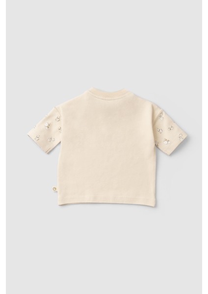 Organik Pamuk Bebek Takımı Büyük Pamuk Desenli indirimleri