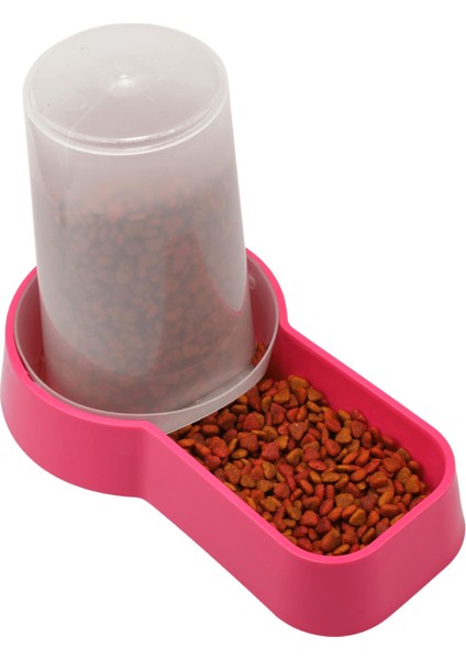 Hazneli Plastik Kedi-Köpek Mama ve Su Kabı 1,5 Lt Kare Fuşya fırsatları