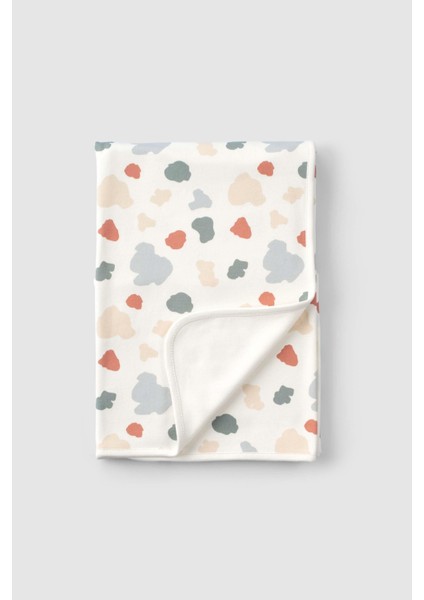 Çift Katlı Organik Pamuk Bebek Battaniyesi Animal Desenli 80X100 cm fiyatları
