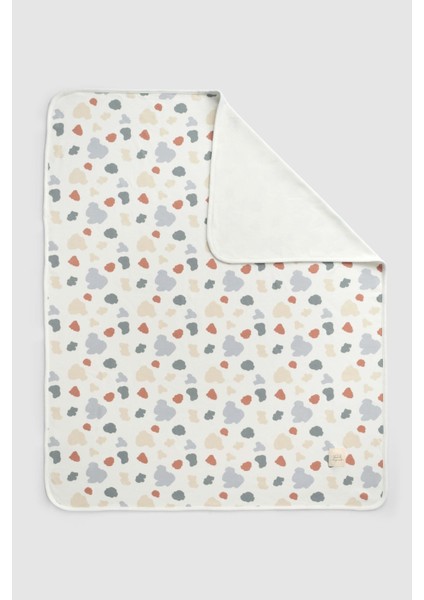 Çift Katlı Organik Pamuk Bebek Battaniyesi Animal Desenli 80X100 cm fırsatları