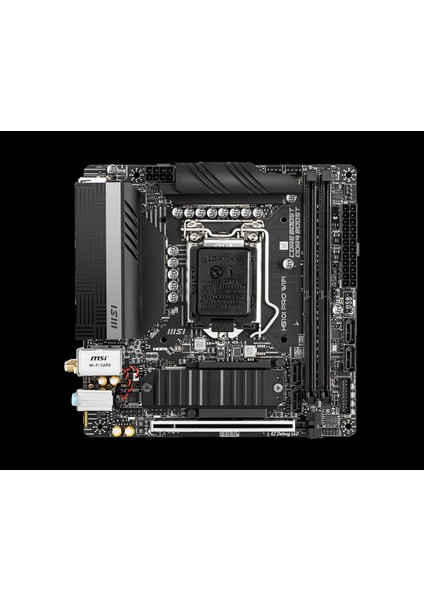 Msı H510I Pro Wıfı Ddr4 3200MHZ 1xhdmı 1xdp 1xm.2 USB 3.2 Matx 1200P
