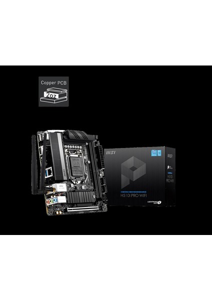 Msı H510I Pro Wıfı Ddr4 3200MHZ 1xhdmı 1xdp 1xm.2 USB 3.2 Matx 1200P