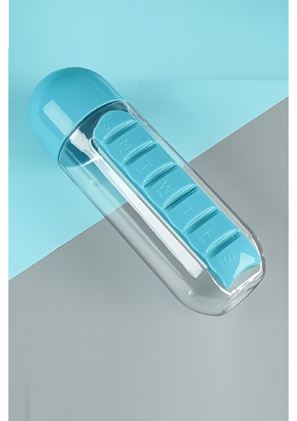 Vitamin Ilaç Saklama Su Şişesi 600 ml Sızdırmaz Kapak Bardak Suluk Düzenleyici Hap Kutulu Matara fiyatları