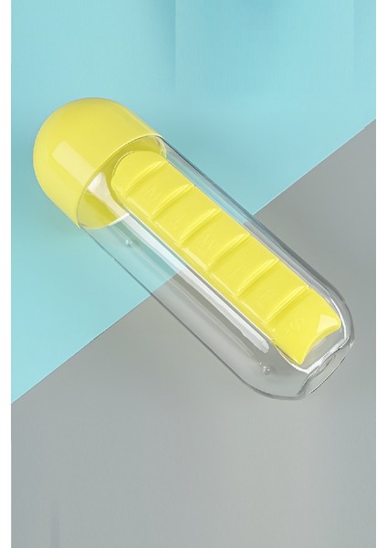 Vitamin Ilaç Saklama Su Şişesi 600 ml Sızdırmaz Kapak Bardak Suluk Düzenleyici Hap Kutulu Matara fiyatları