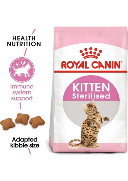 Kitten Yavru Sterilised Kısırlaştırılmış Kuru Kedi Maması 2 kg