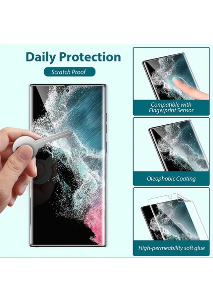 Samsung Galaxy S23 Ultra Full Kaplama Şeffaf Ön ve Arka Koruyucu Voyo modelleri