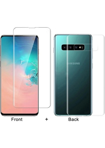 Samsung Galaxy S10 Full Kaplama Şeffaf Ön ve Arka Koruyucu Voyo