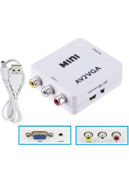 Rca VGA Çevirici Av VGA Çevirici